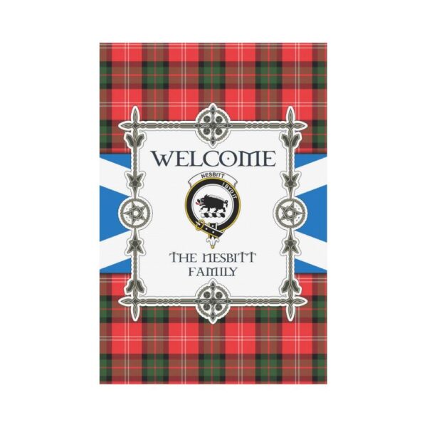 Nesbitt Clan Garden Flag, Scottish Tartan Nesbitt Clans Garden Flag New Style - Image 2