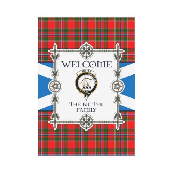 Butter Clan Garden Flag, Scottish Tartan Butter Clans Garden Flag New Style - Image 2