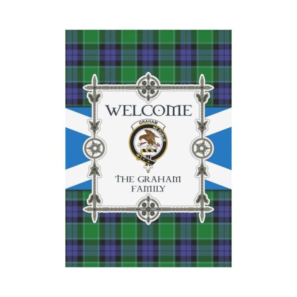 Graham Clan Garden Flag, Scottish Tartan Graham Clans Garden Flag New Style - Image 2