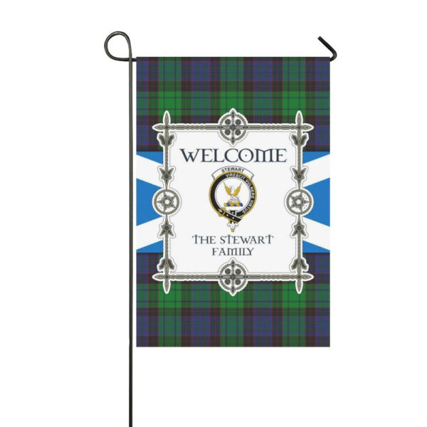 Stewart Clan Garden Flag, Scottish Tartan Stewart Clans Garden Flag New Style - Image 3