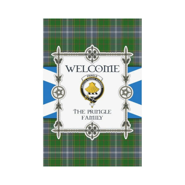 Pringle  Clan Garden Flag, Scottish Tartan Pringle  Clans Garden Flag New Style - Image 2