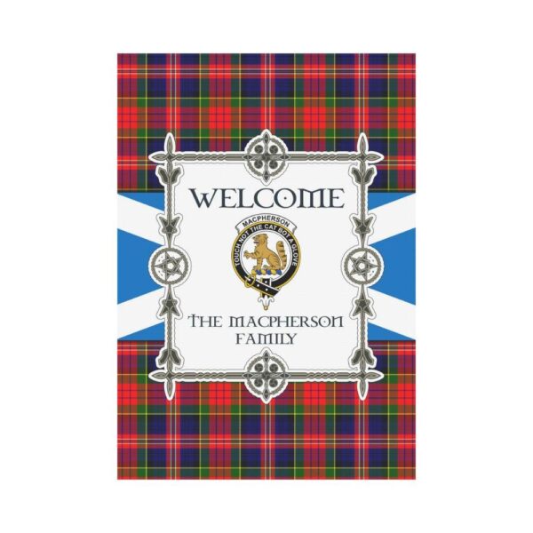 Macpherson Clan Garden Flag, Scottish Tartan Macpherson Clans Garden Flag New Style