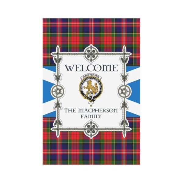 Macpherson Clan Garden Flag, Scottish Tartan Macpherson Clans Garden Flag New Style - Image 2