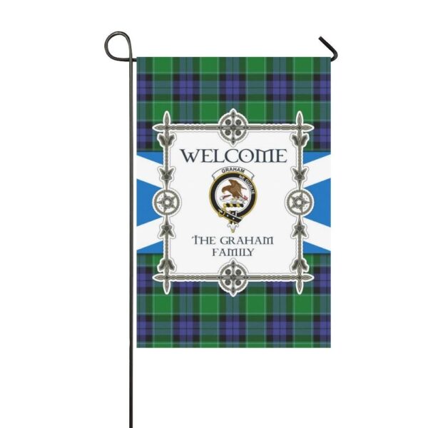 Graham Clan Garden Flag, Scottish Tartan Graham Clans Garden Flag New Style - Image 4