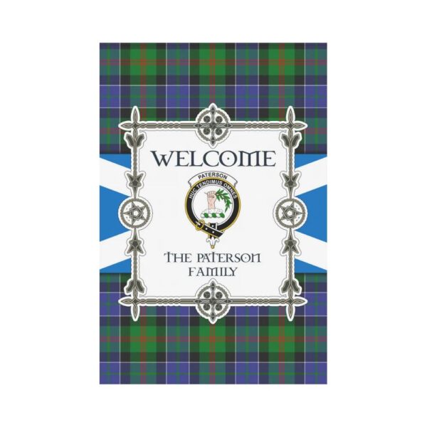 The Paterson Clan Garden Flag, Scottish Tartan The Paterson Clans Garden Flag New Style - Image 2