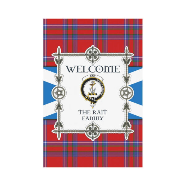 The Rait Clan Garden Flag, Scottish Tartan The Rait Clans Garden Flag New Style - Image 2