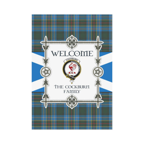 The Cockburn Clan Garden Flag, Scottish Tartan The Cockburn Clans Garden Flag New Style - Image 2