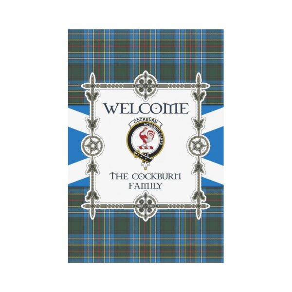 The Cockburn Clan Garden Flag, Scottish Tartan The Cockburn Clans Garden Flag New Style