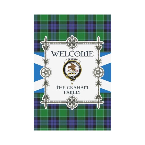 Graham Clan Garden Flag, Scottish Tartan Graham Clans Garden Flag New Style