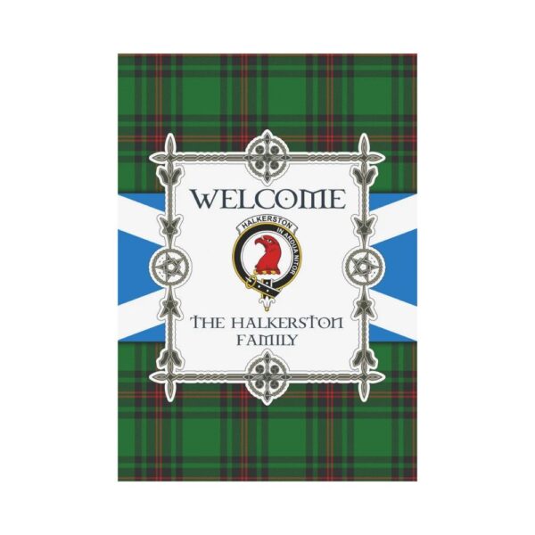 The Halkerston Clan Garden Flag, Scottish Tartan The Halkerston Clans Garden Flag New Style - Image 2