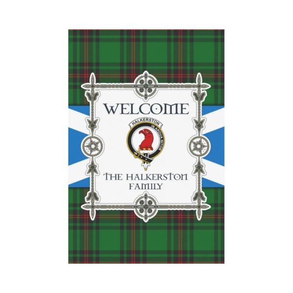 The Halkerston Clan Garden Flag, Scottish Tartan The Halkerston Clans Garden Flag New Style