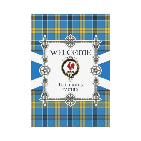 The Laing Clan Garden Flag, Scottish Tartan The Laing Clans Garden Flag New Style - Image 2