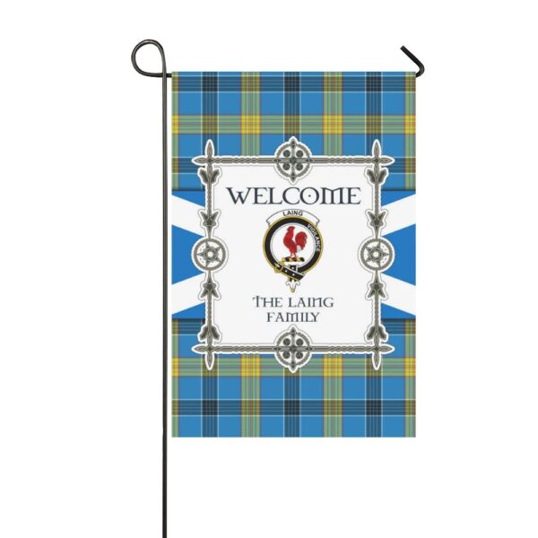 The Laing Clan Garden Flag, Scottish Tartan The Laing Clans Garden Flag New Style - Image 3