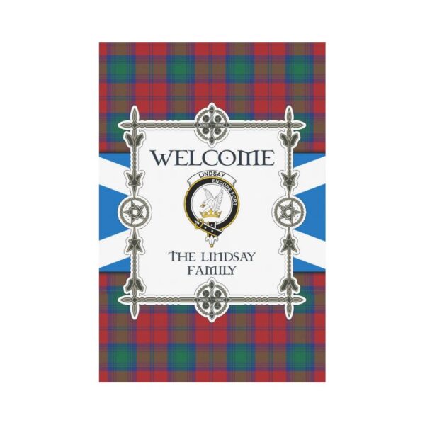 The Lindsay Clan Garden Flag, Scottish Tartan The Lindsay Clans Garden Flag New Style