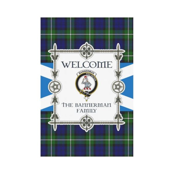 The Bannerman Clan Garden Flag, Scottish Tartan The Bannerman Clans Garden Flag New Style