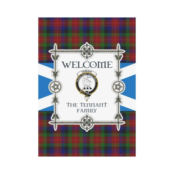 The Tennant Clan Garden Flag, Scottish Tartan The Tennant Clans Garden Flag New Style