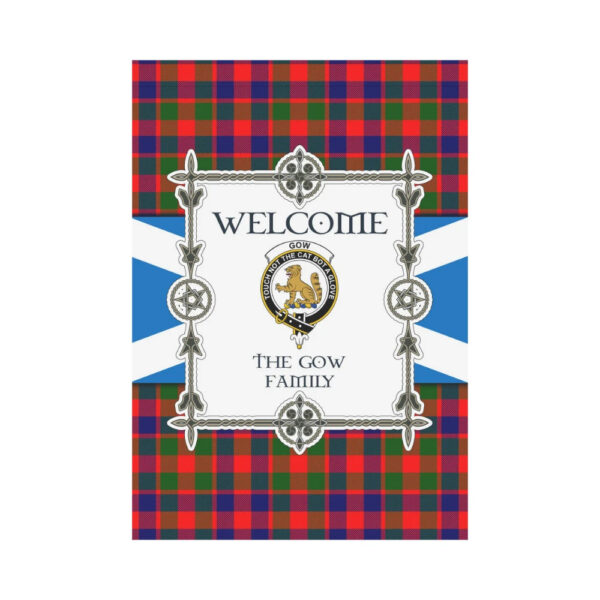 The Gow 2 Clan Garden Flag, Scottish Tartan The Gow 2 Clans Garden Flag New Style - Image 2