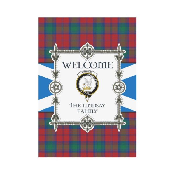 The Lindsay Clan Garden Flag, Scottish Tartan The Lindsay Clans Garden Flag New Style - Image 2