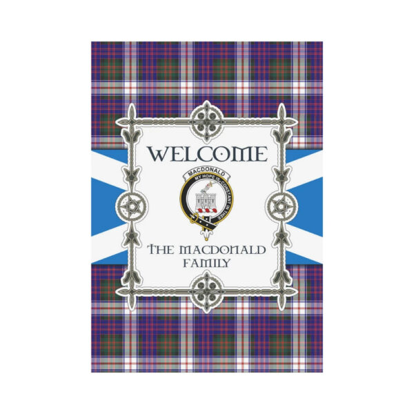 The Macdonald 2 Clan Garden Flag, Scottish Tartan The Macdonald 2 Clans Garden Flag New Style - Image 2