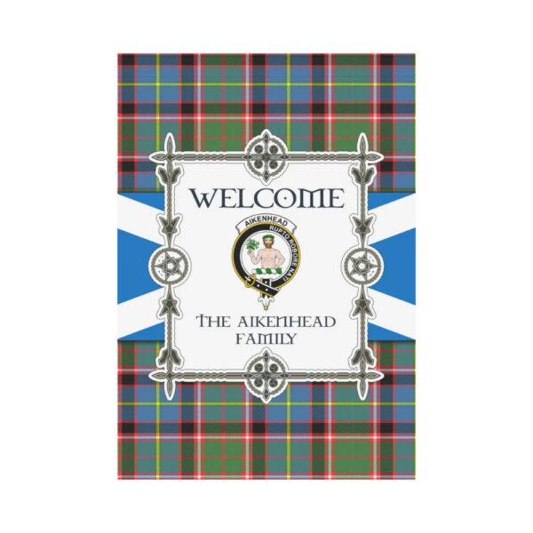 The Aikenhead Clan Garden Flag, Scottish Tartan The Aikenhead Clans Garden Flag New Style - Image 2