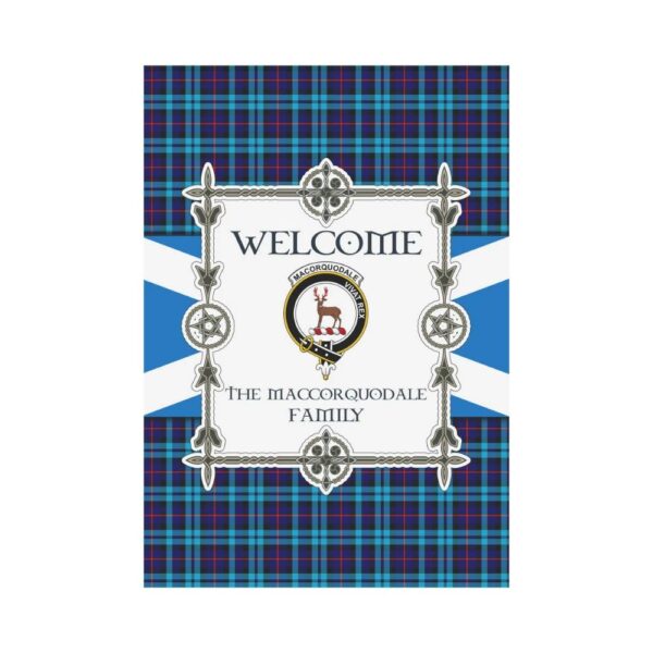 The Maccorquodale Clan Garden Flag, Scottish Tartan The Maccorquodale Clans Garden Flag New Style