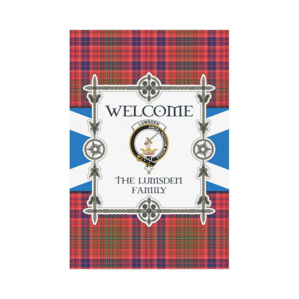 The Lumsden Clan Garden Flag, Scottish Tartan The Lumsden Clans Garden Flag New Style