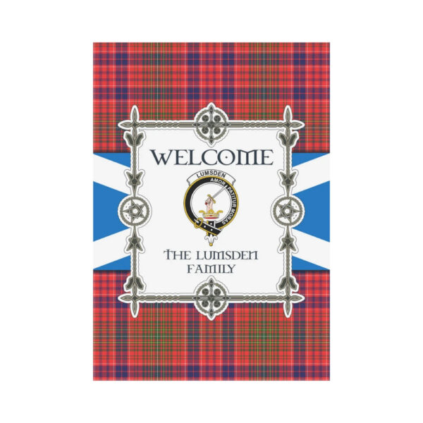 The Lumsden Clan Garden Flag, Scottish Tartan The Lumsden Clans Garden Flag New Style - Image 2