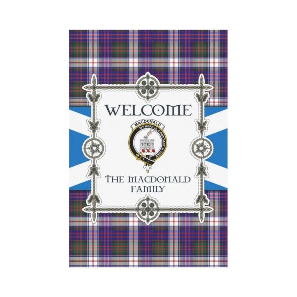 The Macdonald 2 Clan Garden Flag, Scottish Tartan The Macdonald 2 Clans Garden Flag New Style