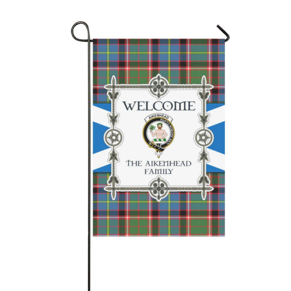 The Aikenhead Clan Garden Flag, Scottish Tartan The Aikenhead Clans Garden Flag New Style - Image 3