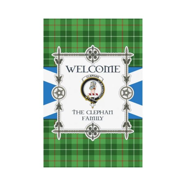 The Clephan Clan Garden Flag, Scottish Tartan The Clephan Clans Garden Flag New Style