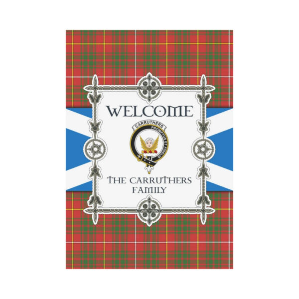 The Carruthers Clan Garden Flag, Scottish Tartan The Carruthers Clans Garden Flag New Style - Image 2