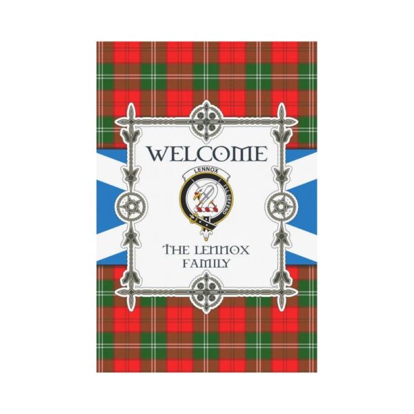 The Lennox 2 Clan Garden Flag, Scottish Tartan The Lennox 2 Clans Garden Flag New Style