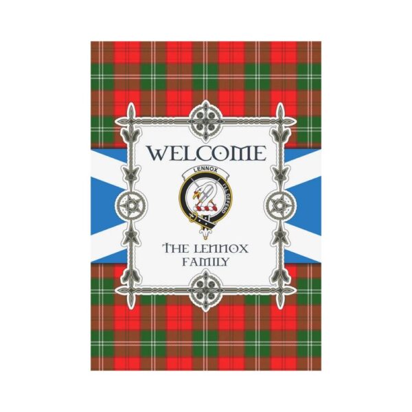 The Lennox 2 Clan Garden Flag, Scottish Tartan The Lennox 2 Clans Garden Flag New Style - Image 2