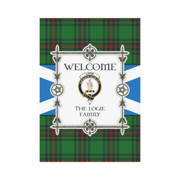 The Logie Clan Garden Flag, Scottish Tartan The Logie Clans Garden Flag New Style - Image 2