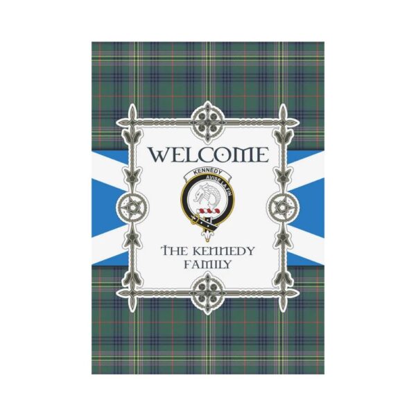 The Kennedy Clan Garden Flag, Scottish Tartan The Kennedy Clans Garden Flag New Style - Image 2