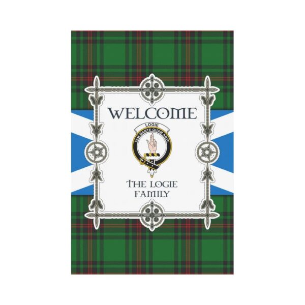 The Logie Clan Garden Flag, Scottish Tartan The Logie Clans Garden Flag New Style