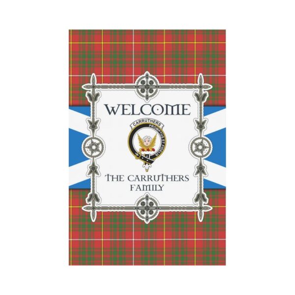 The Carruthers Clan Garden Flag, Scottish Tartan The Carruthers Clans Garden Flag New Style