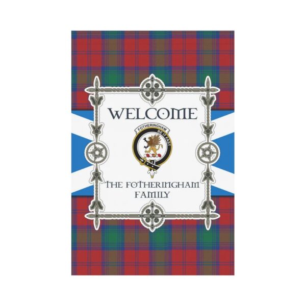 The Fotheringham Clan Garden Flag, Scottish Tartan The Fotheringham Clans Garden Flag New Style