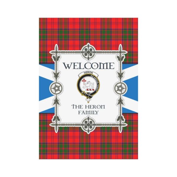 The Heron Clan Garden Flag, Scottish Tartan The Heron Clans Garden Flag New Style - Image 2