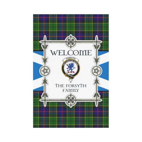 The Forsyth Clan Garden Flag, Scottish Tartan The Forsyth Clans Garden Flag New Style