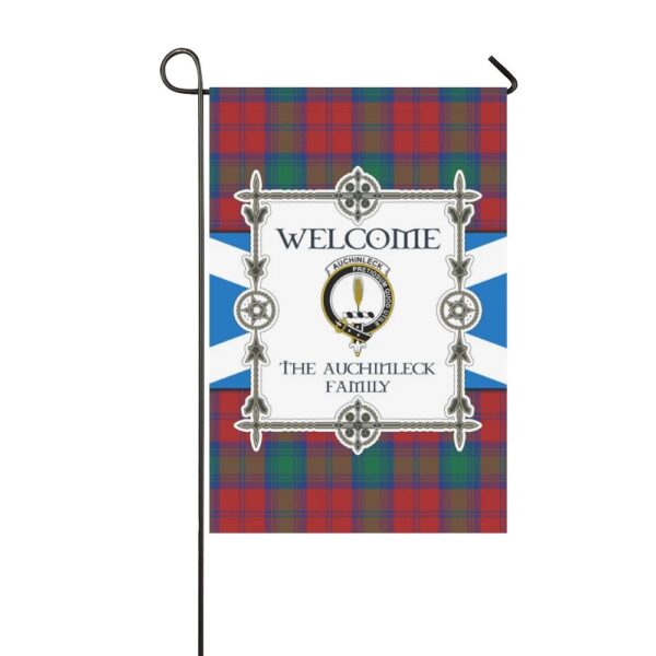 The Auchinleck Clan Garden Flag, Scottish Tartan The Auchinleck Clans Garden Flag New Style - Image 3