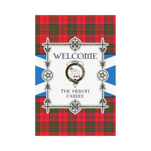 The Heron Clan Garden Flag, Scottish Tartan The Heron Clans Garden Flag New Style