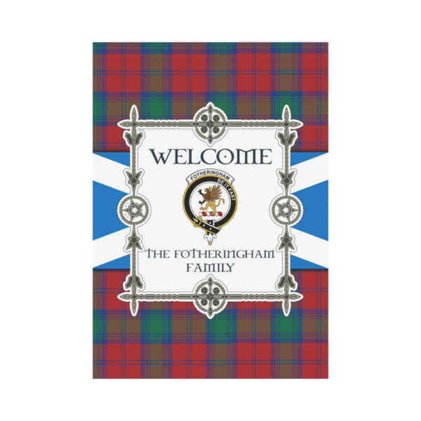 The Fotheringham Clan Garden Flag, Scottish Tartan The Fotheringham Clans Garden Flag New Style - Image 2