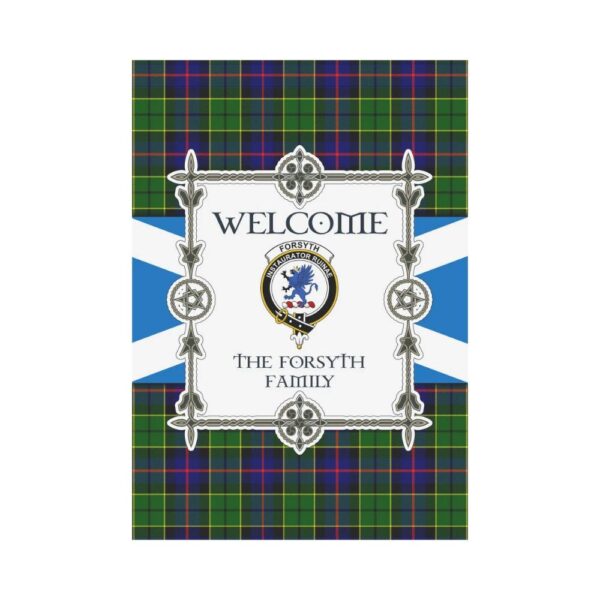 The Forsyth Clan Garden Flag, Scottish Tartan The Forsyth Clans Garden Flag New Style - Image 2