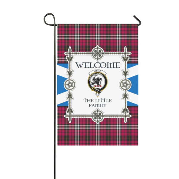 The Little 2 Clan Garden Flag, Scottish Tartan The Little 2 Clans Garden Flag New Style - Image 3