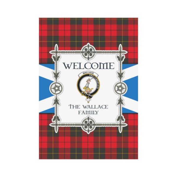 The Wallace Clan Garden Flag, Scottish Tartan The Wallace Clans Garden Flag New Style - Image 2