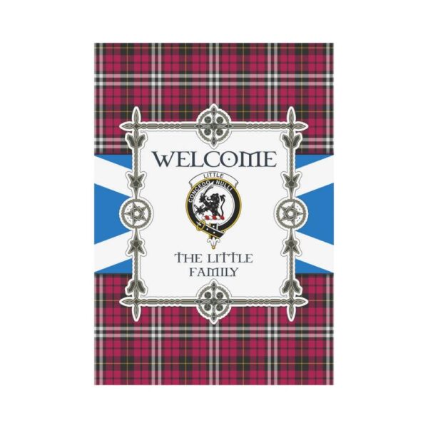 The Little 2 Clan Garden Flag, Scottish Tartan The Little 2 Clans Garden Flag New Style