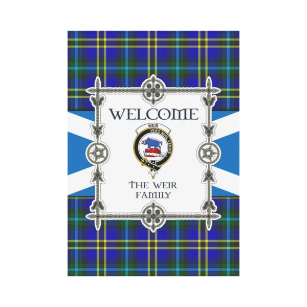 The Weir Clan Garden Flag, Scottish Tartan The Weir Clans Garden Flag New Style - Image 2