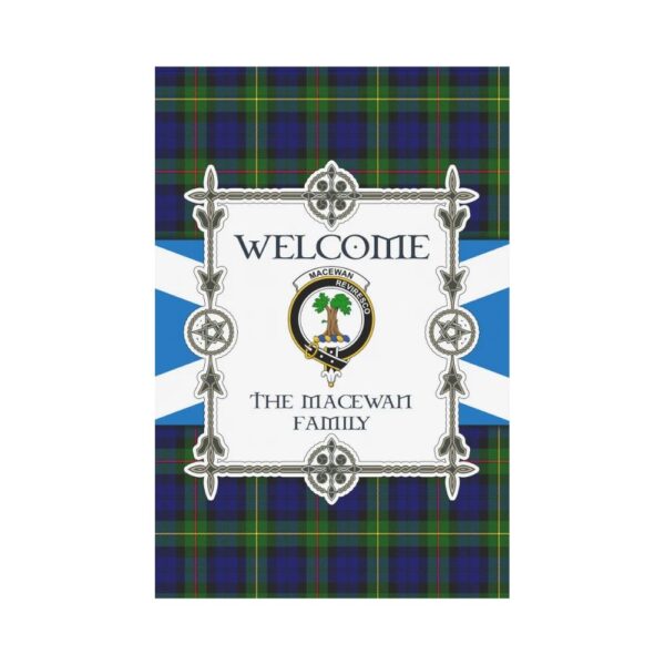 The Macewan Clan Garden Flag, Scottish Tartan The Macewan Clans Garden Flag New Style