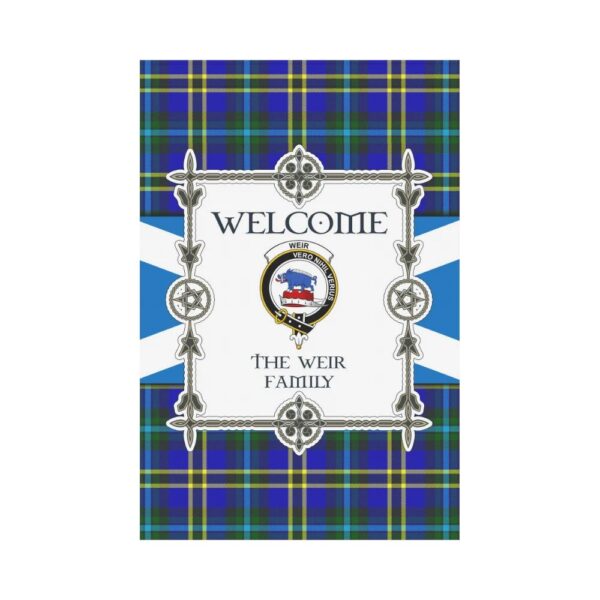 The Weir Clan Garden Flag, Scottish Tartan The Weir Clans Garden Flag New Style